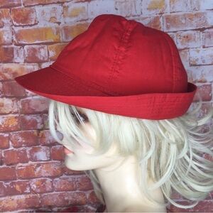Vintage MCM Red Hunting Hat